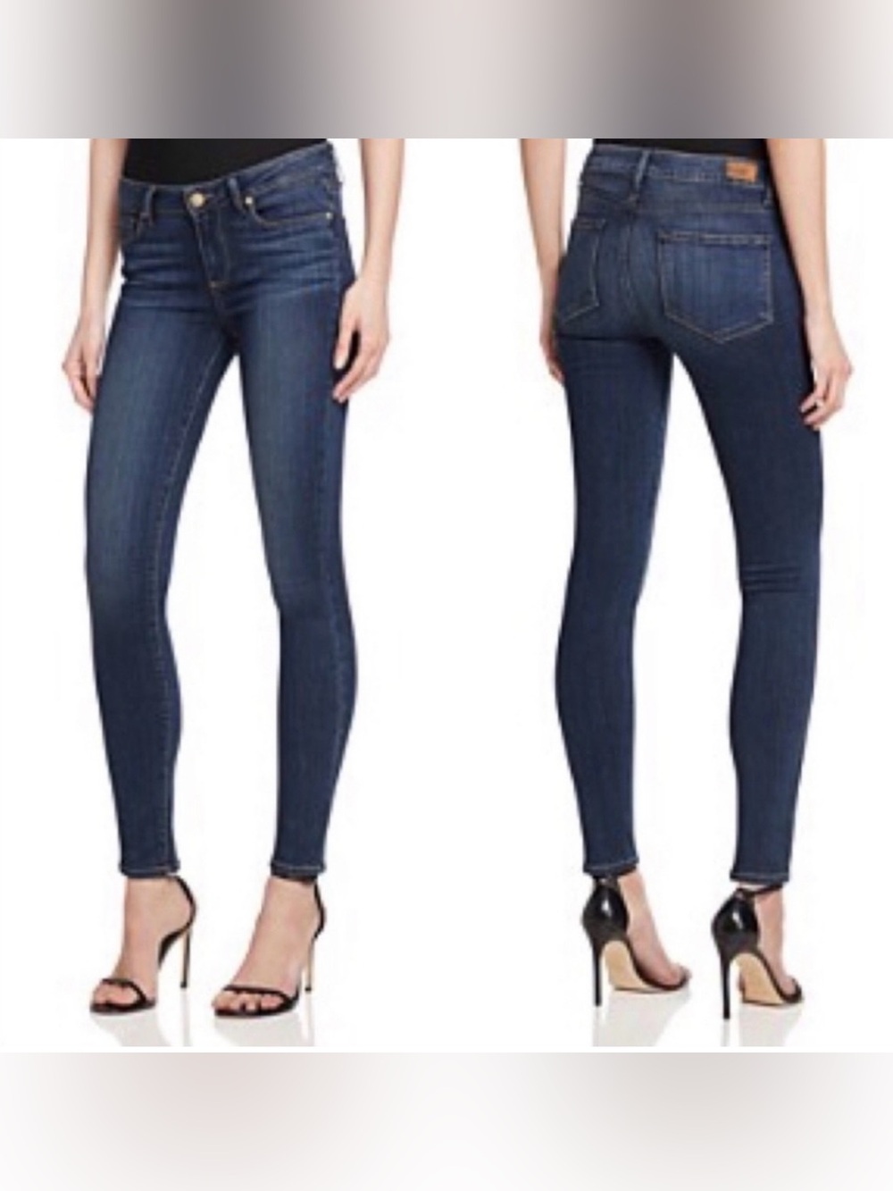 PAIGE Peg Skinny Jeans Women’s Size 25 Medium Wash Stretch Denim